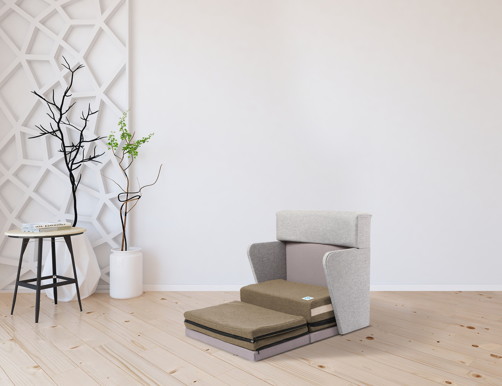 Meditation seat for space design and room design