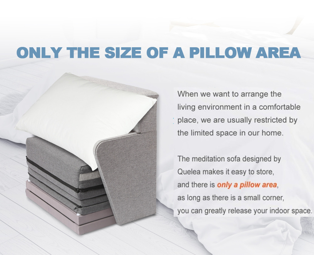meditation seat is a size of pillow area