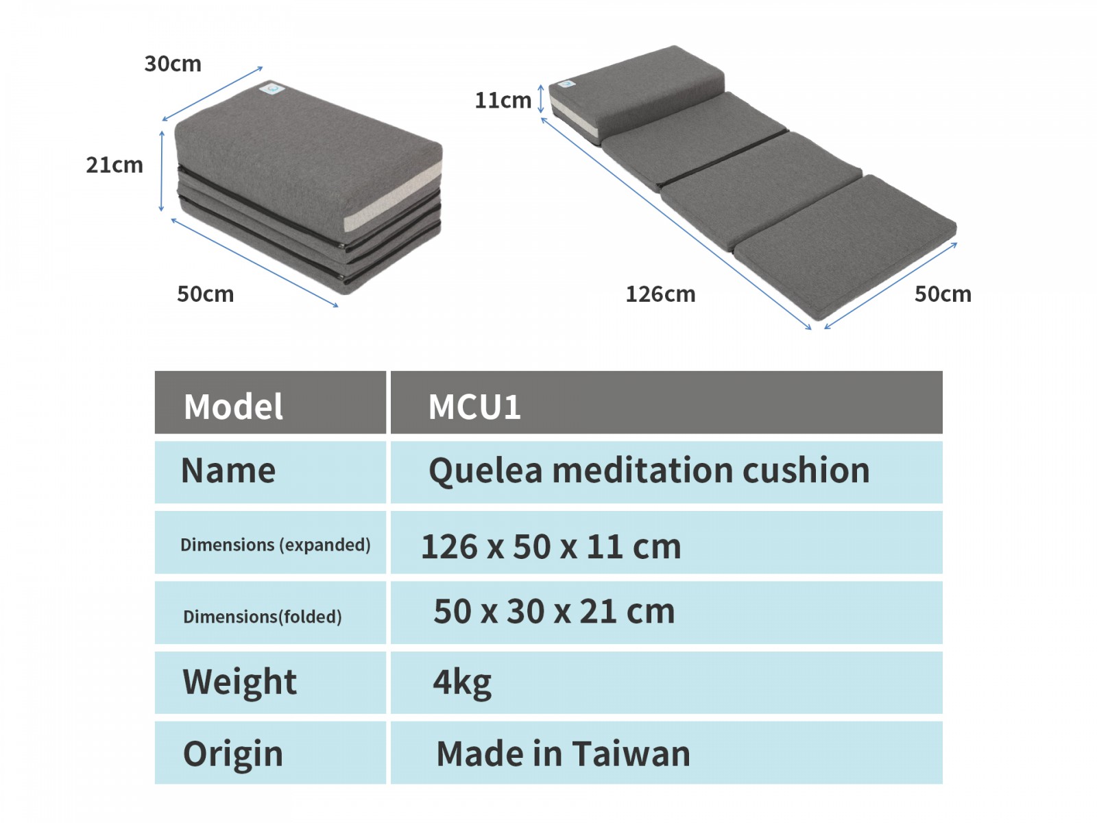 Quelea meditation cushion specification