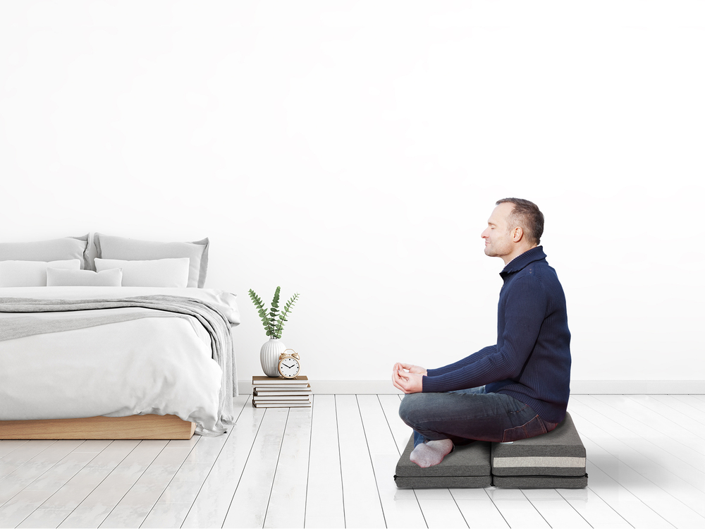 Quelea cushion design for the meditation space indoor