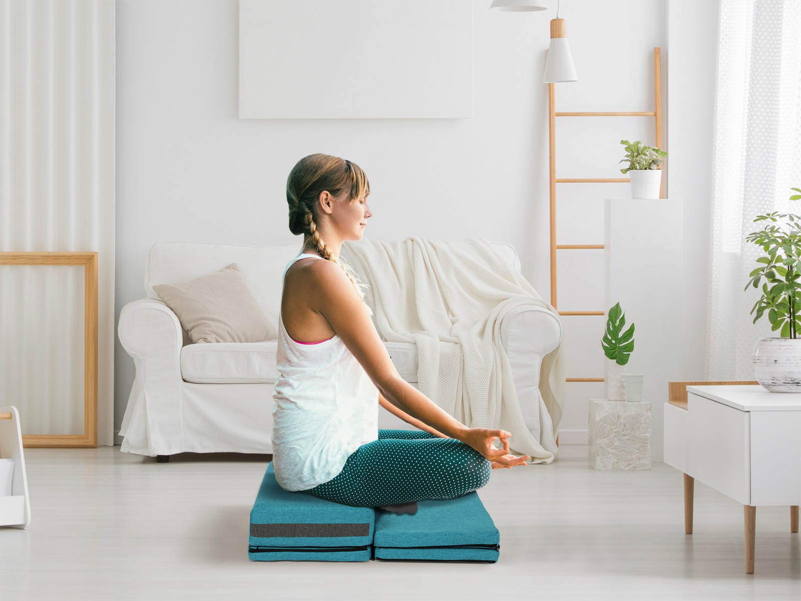 Quelea cushion is design for meditation space indoor