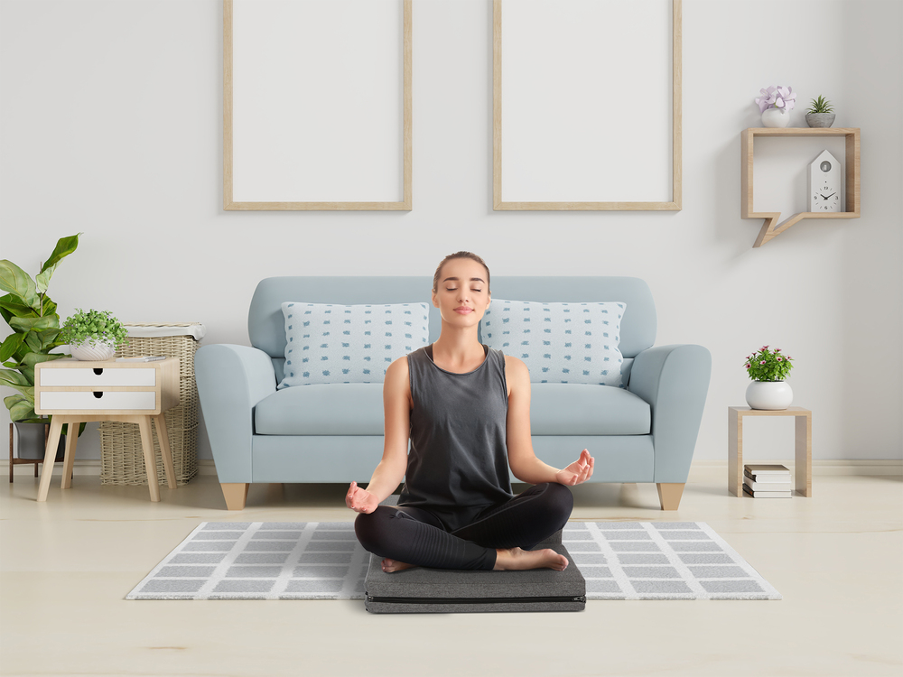 meditation cushion for room design and space design