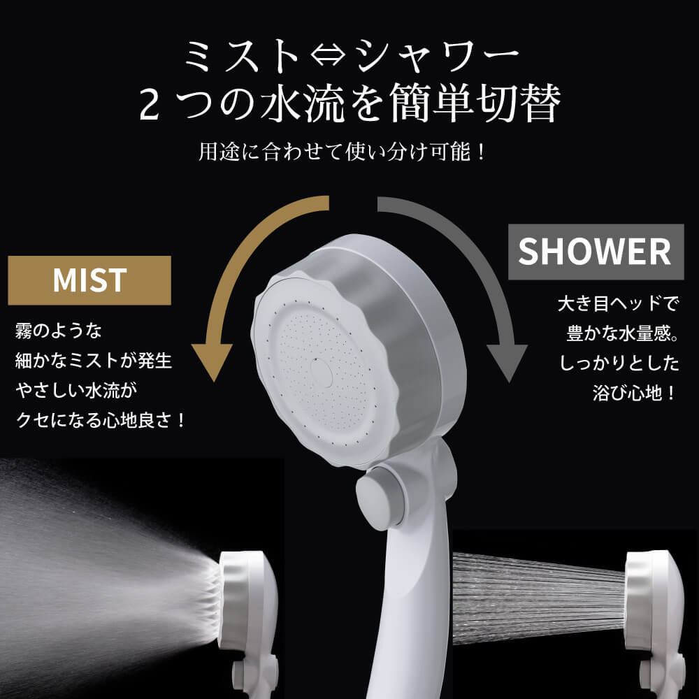 Microbubble Shower Head SH23W Japan make Good Design Award