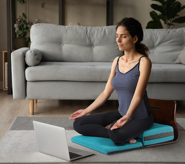 meditation chair, meditation seat, meditation chair with support, meditation retreat